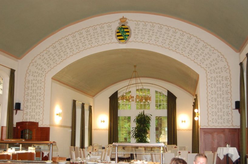 Blick in die wunderschöne Cafeteria der Klinik.  Fotos: Wo