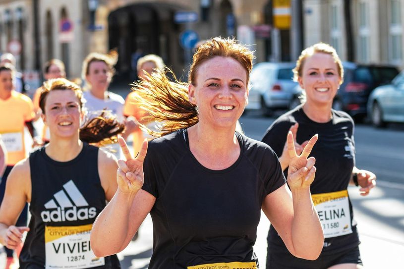 Dresden läuft bei Citylauf, Rewe Team Challenge, Sport Check Run, Frühstückslauf zum Elbhangfest,  Centrum Galerie Nachtlauf, ReweFrauenlauf. Foto: René Nicolai