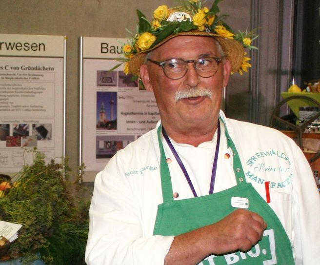 Spreewaldkoch Peter Franke veranstaltet am Sonntag für die Schüler der "science academy" der BTU ein "Vegetarisches Schlachtefest". Foto: PR