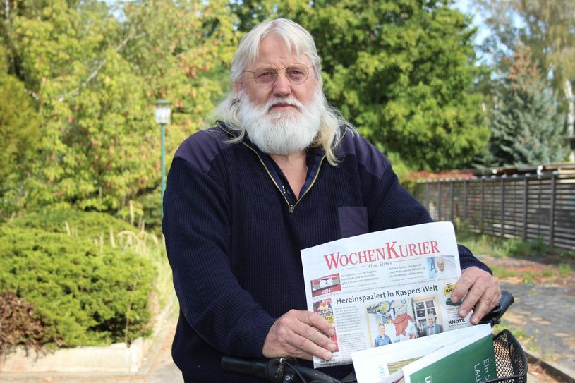 Bei Wind und Wetter unterwegs: Dieter Müller Foto: wit