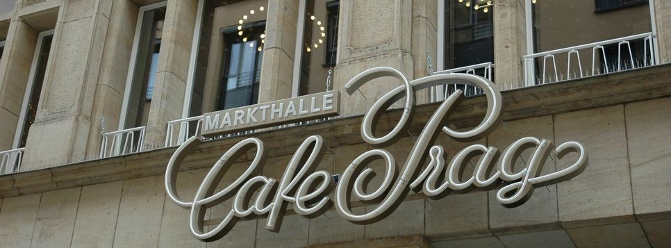 Die "Markthalle Café Prag" bietet viel internationale Gastronomie, hat seit Dezember 2013 aber nie wirklich Fuß gefasst im Dresdner Stadtzentrum. Foto: cpö