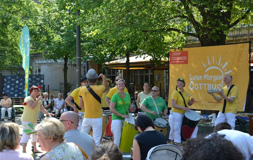Guten Morgen Cottbus - auch dieses Jahr wieder am Stadtbrunnen (Heronplatz). Foto: PR