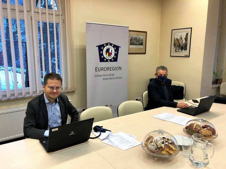 Geschäftsführer Carsten Jacob (l.) und Czeslaw Fiedorowicz vom Euroregion Spree-Neiße-Bober e.V. Foto: pm