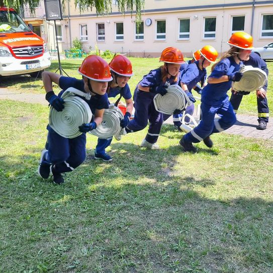 Beim Stadtjugendfeuerwehrtag zeigt der Nachwuchs sein Können.