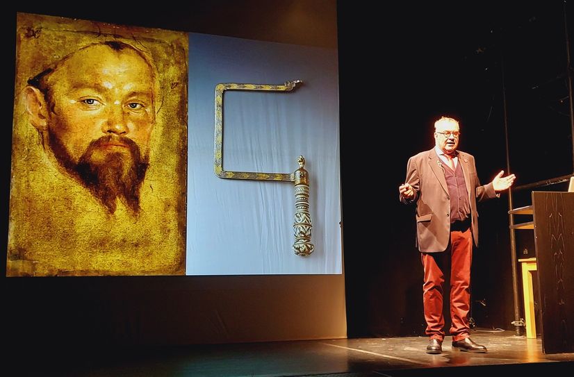 Der langjährige Direktor des Grünen Gewölbes und der Rüstkammer, Prof. Dr. Dirk Syndram, beim Elbgespräch.