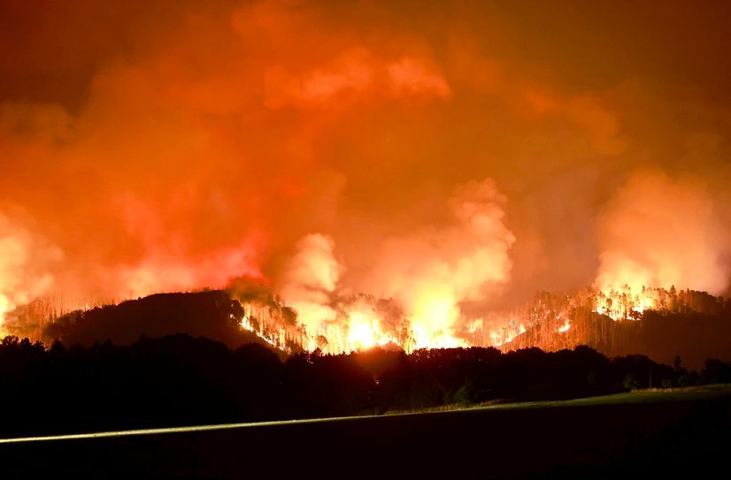 Flammeninferno bei Hrensko (25. Juli).