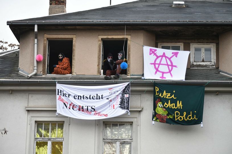 Besetzt seit 17. Januar: Das Areal Königsbrücker Straße 12-16.