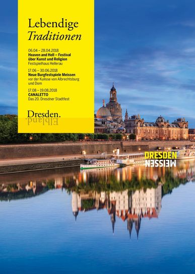 Neue Werbekampagne zur gemeinsamen Vermarktung von Dresden und dem Elbland.