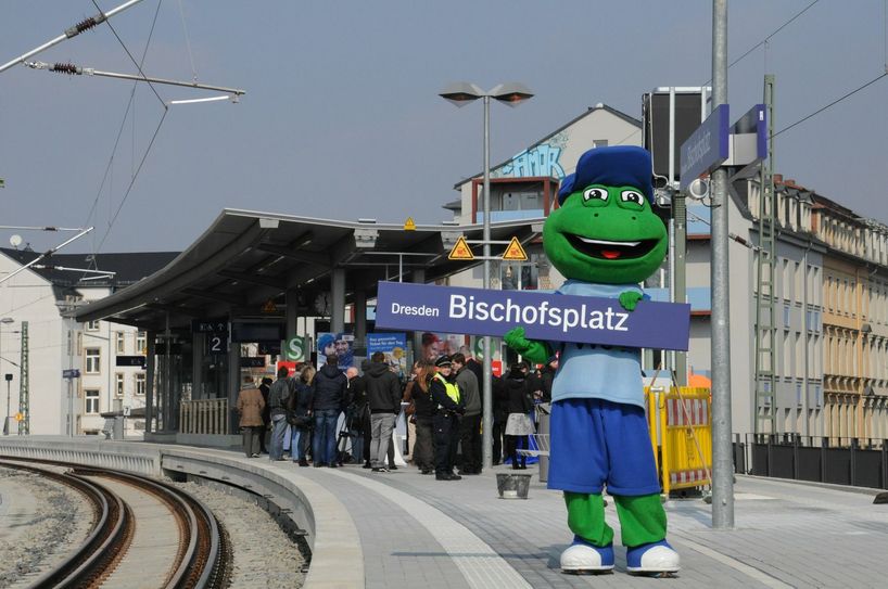 Der S-Bahn-Ausbau Pirna-Dresden-Meißen ist mit dem neuen Halt am Bischofsplatz beendet. Foto: VVO