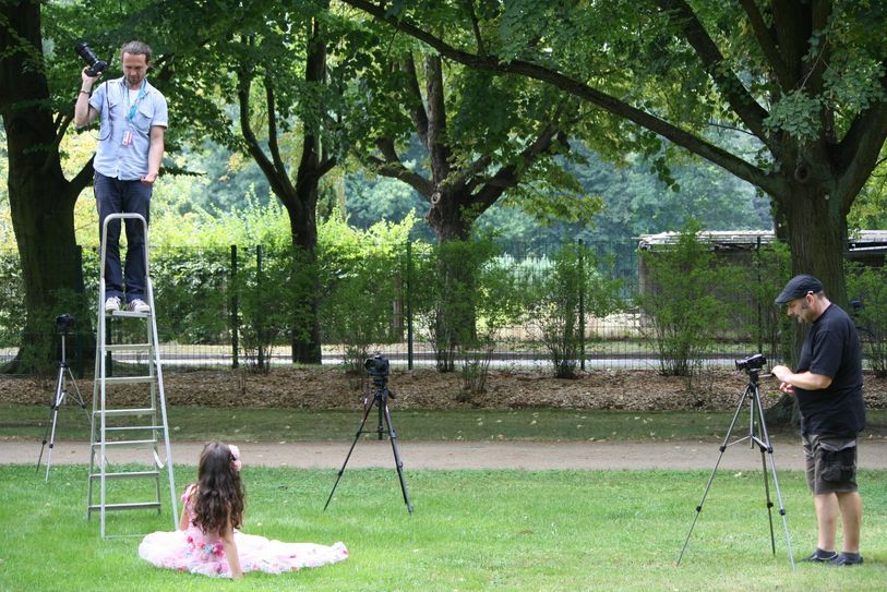 In einer Zusammenarbeit ist in Forst ein Film im und über den schönsten Platz in der Stadt gedreht worden. Foto: Thoralf Haß