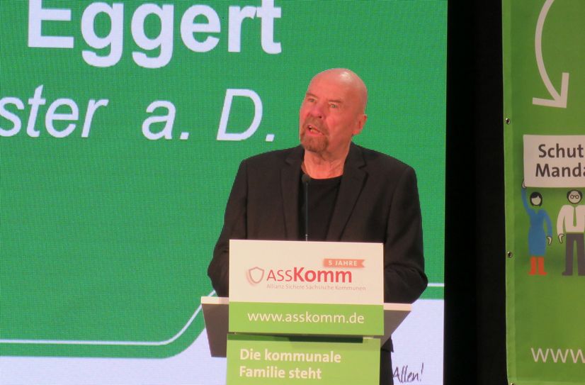 Staatsminister a.D. Heinz Eggert hielt die Eröffnungsrede zur Kommunalkonferenz.