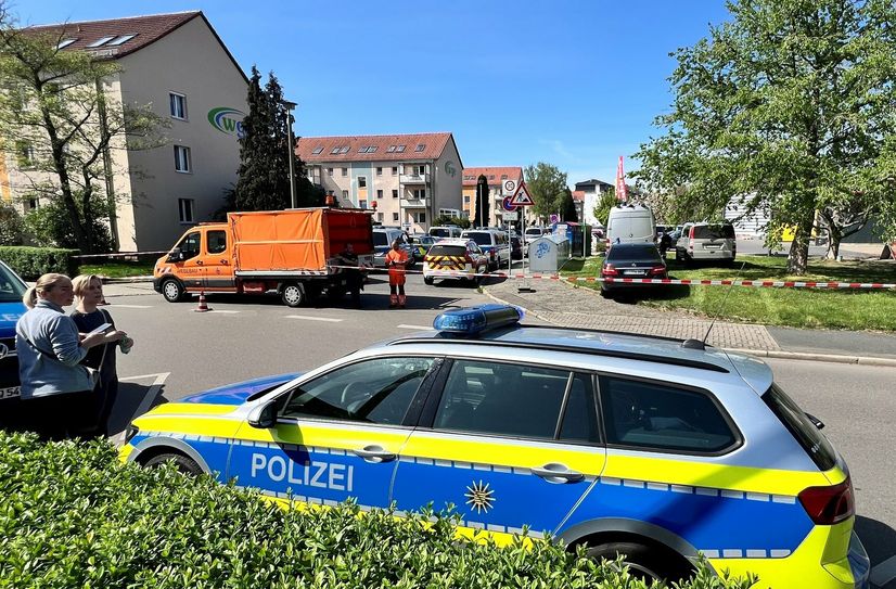 Polizeieinsatz nach Amokalarm an Heidenauer Schule.