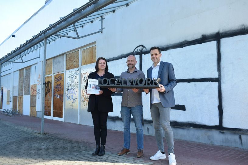 Das LOCAL.WORK-Team um Silke Emmerich-Stephan, André Bleck und Daniel Scholze (v.l.n.r.) steht Arbeitnehmern und Arbeitgebern ab Juli in der Kühnichter Heide beratend zur Seite.