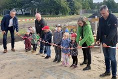 Der neue Spielplatz wurde feierlich eröffnet.