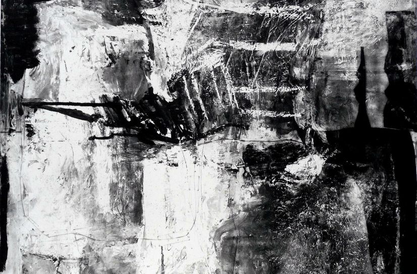 Karin Tiefensee, »Abschied«, 2016, Tiefdruck.
