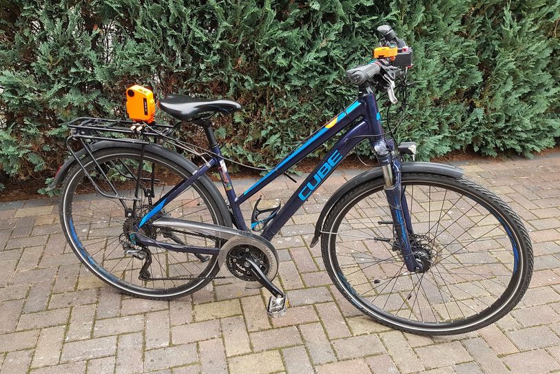 Open Bike Sensor am Fahrrad.