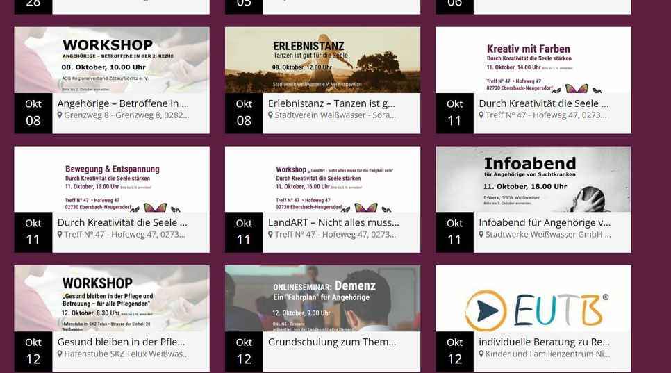 Die Veranstaltungen gibt’s auf www.gesundheit-vor-ort.org. Über die Website kann man sich auch anmelden. Foto: Screenshot www.gesundheit-vor-ort.org