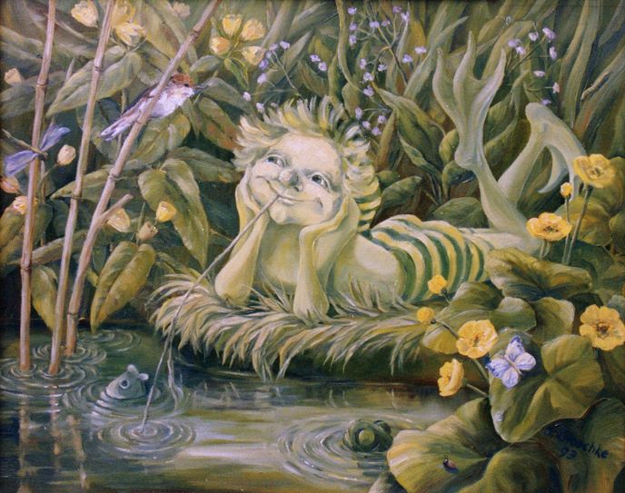 Der mystische Wassermann soll beim „Slawischen Märchenfestival“ im Storchendorf Dissen im kommenden Jahr eine Hauptrolle spielen. Foto: Heimatmuseum Dissen