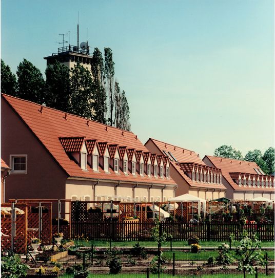 Archivfoto der Wasserturmsiedlung