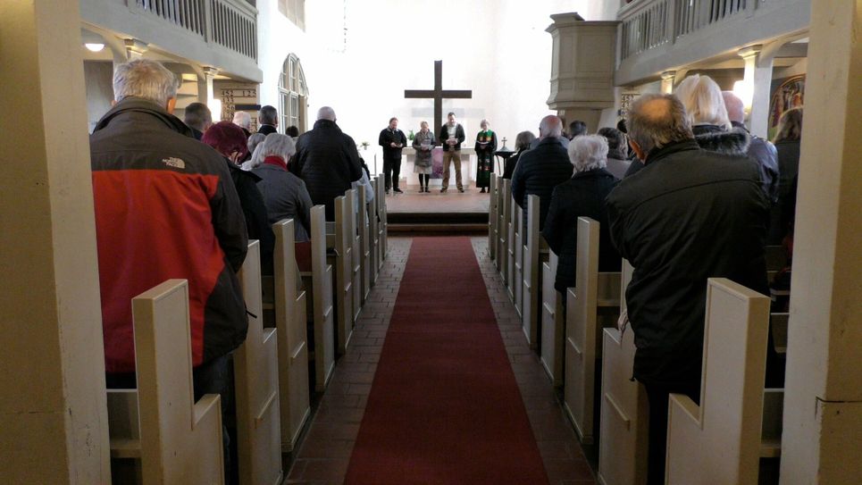In der Nikolaikirche Lauchhammer wurde für den Frieden gebetet.