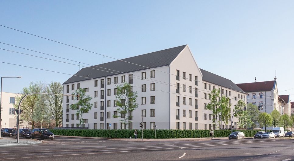 Bauvorhaben Fröbel-/Ecke Löbtauer Straße (Visualisierung)