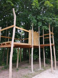 Baugerüst des BaumSpielHauses