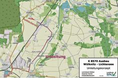 Umleitung für Auto- und Radverkehr bis Ende November rund um Wülknitz und Lichtensee.