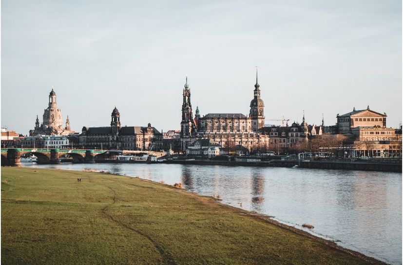 Altstadt-Silhouette von Dresden.
