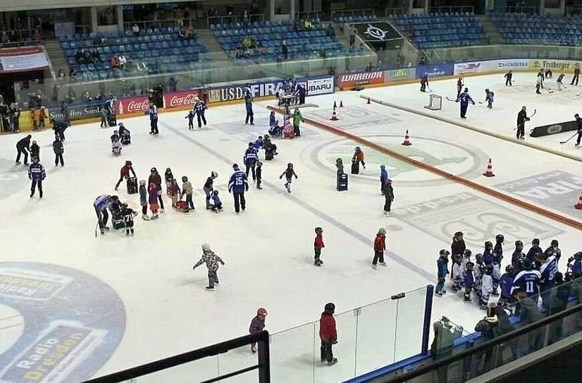 Impressionen vom Kids Day in der Joynext Arena Dresden.