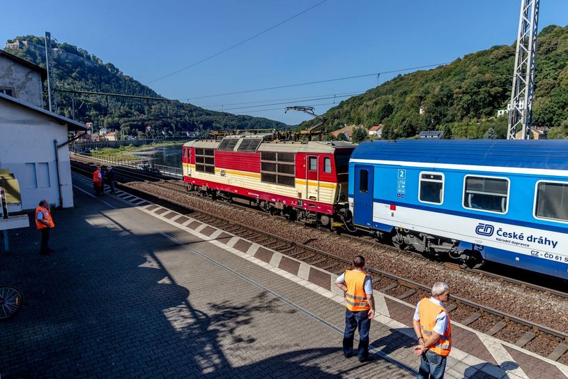 In Königstein gab es am 15. September einen Bahnunfall. Foto: M. Förster