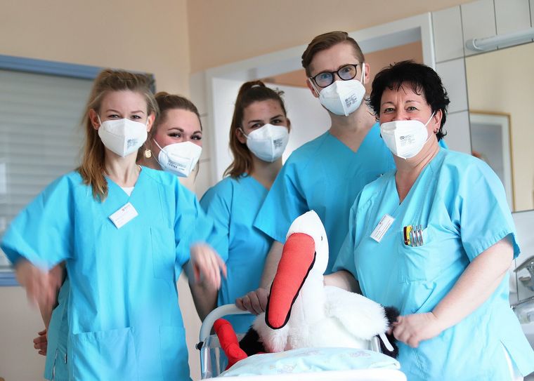 Das Team der Entbindungsstation »Margareta« unter der pflegerischen Leitung von Daniela Nicolaus