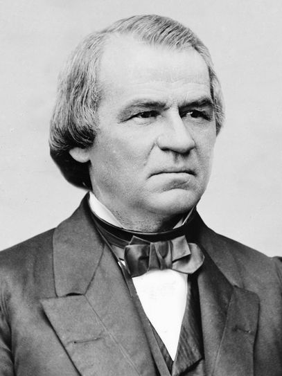 Laut Cottbuser Anzeiger "ungeschickt und unschicklich": Präsident Andrew Johnson (1865-1869).