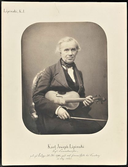 Lipinski 1855, jetzt zu sehen in der Sonderschau "Die im Licht steh'n" im Stadtmuseum Dresden. Fotos: Stadtmuseum C. Keil