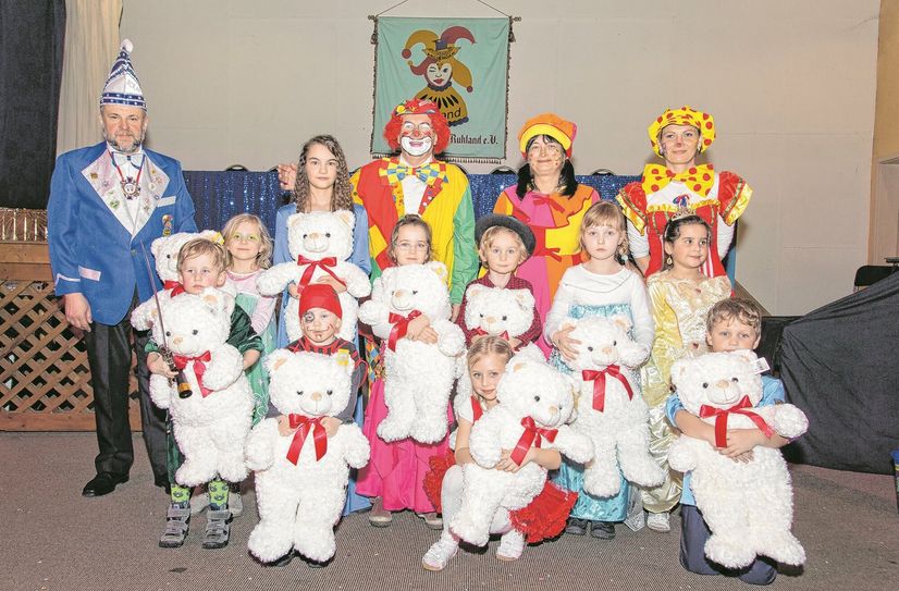 Beim diesjährigen Kinderkarneval wird wieder eine Bären-Bande verlost.
