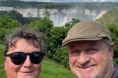 Gabi und Frank Wagner an den Iguacu-Wasserfällen.