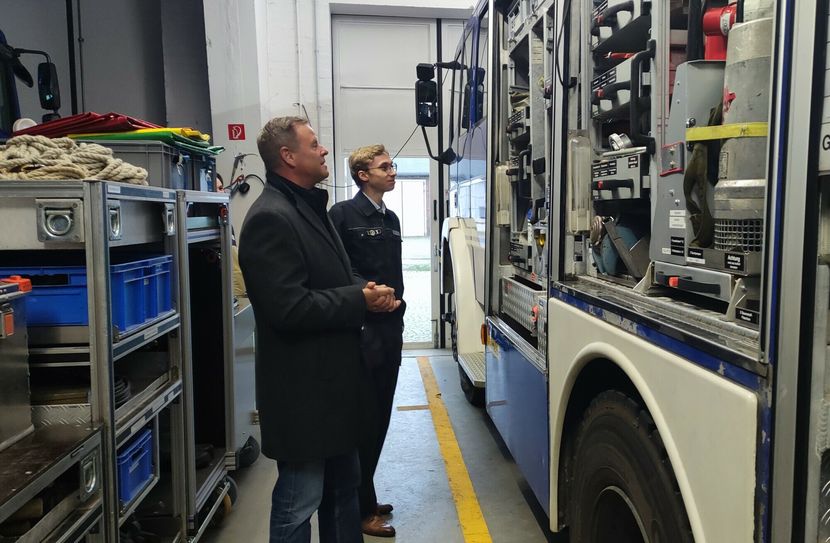 Am 24. Oktober besuchte der MdB Christian Görke in seinem Wahlkreis das THW Cottbus.