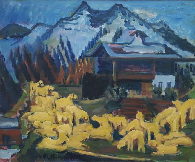 Schafherde - Ernst Ludwig Kirchner (Brücke Museum Berlin).