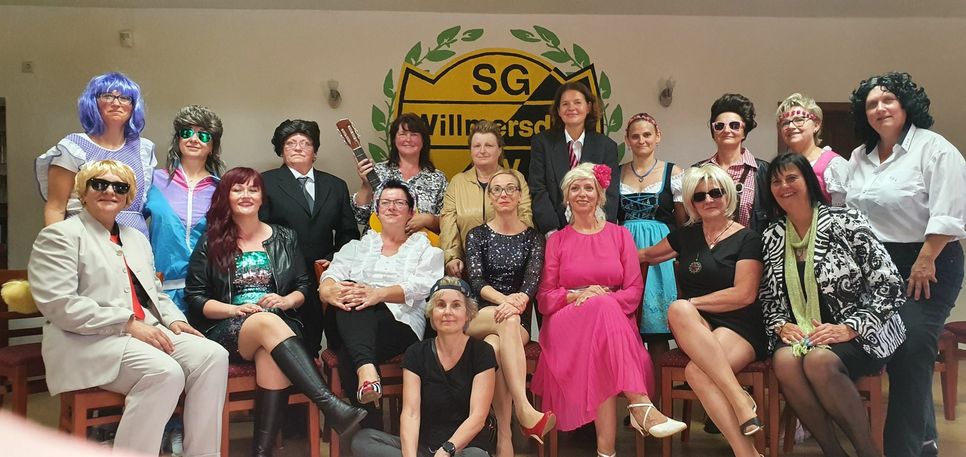 Die Frauengymnastikgruppe nach ihrem Auftritt beim Jubiläumssportfest. Foto: Verein