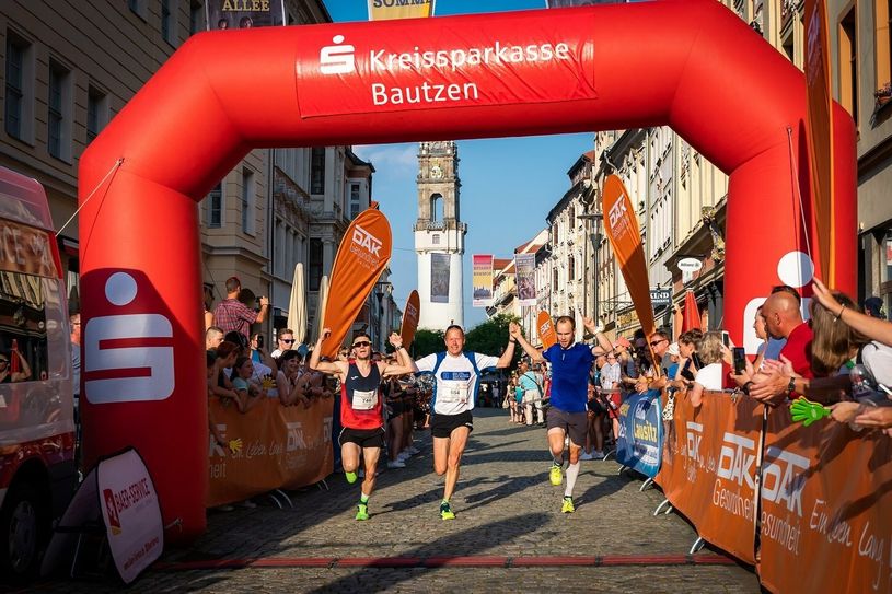 Der DAK Firmenlauf führt durch die historische Bautzener
Altstadt.