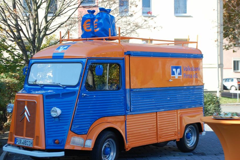 So sieht das neue "Dienstfahrzeug der Volksbank aus.