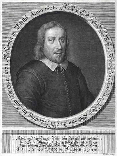 Jacob Böhme, Teutonicus, Theo-Philosophus, 1715, Kupferstich von Pieter van Gunst (1659-1732), Görlitzer Sammlungen