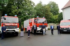 Die Städte Schirgiswalde-Kirschau und Bernsdorf sowie die Gemeinde Panschwitz-Kuckau erhielten Ende Juni neue Löschgruppenfahrzeuge. Foto: LRA Bautzen
