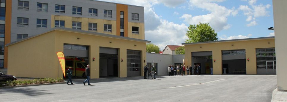 ASB-Geschäftsführerin Silke Lorenz bei der Einweihung der neuen Rettungswache. Foto: Keil