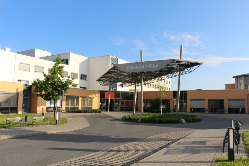 Außenaufnahme des Klinikum Pirnas   Foto: Archiv