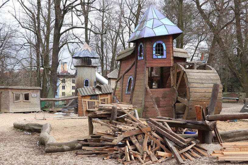 In der Mühle auf dem Stadtparkspielplatz wurden sämtliche Fußböden, Innenwände und Konstruktionshölzer getauscht. Foto: Stadt Görlitz