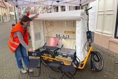 Das RiesaMobil wird häufig bei lokalen Veranstaltungen gebraucht, bleibt aber oft im Hintergrund.