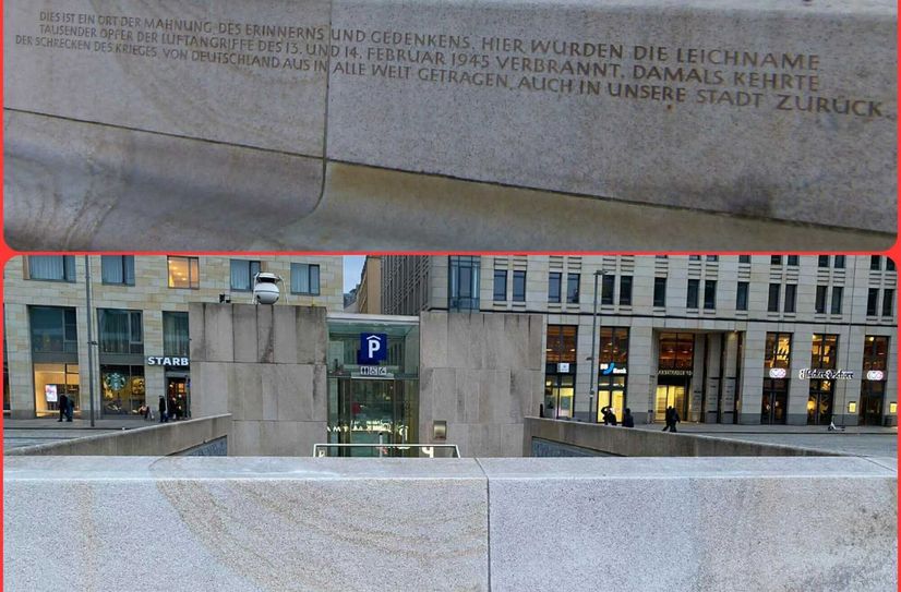 Wer hat diese Inschrift einfach entfernt? Warum kann das Rathaus nicht antworten?