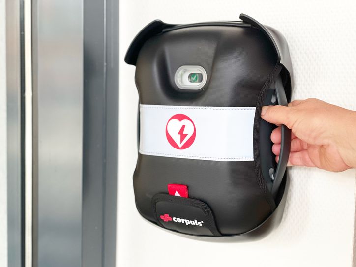 Defibrillator im Rathaus