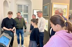Übergabe des digitalen Exponats der Agentur »buchstabenschubser« an die Richard-Wagner-Stätten Graupa.