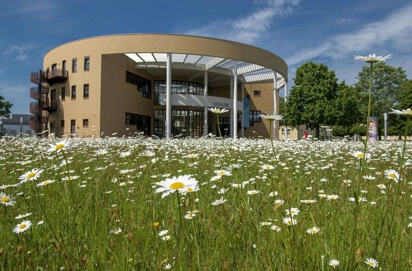 Blick auf den Veranstaltungsort des Alumni-Festes, das Konrad-Zuse-Medienzentrum.